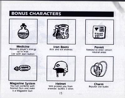 Bionic Commando manual page 15!