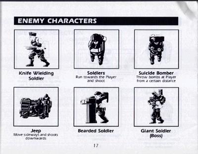 Bionic Commando manual page 17!