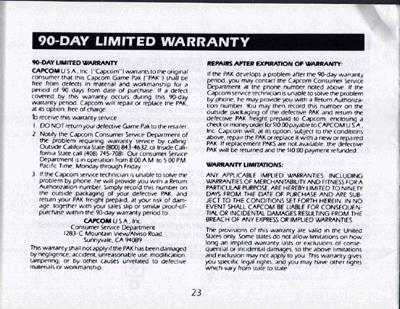 Bionic Commando manual page 23!