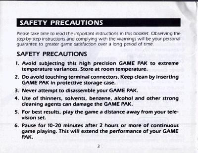 Bionic Commando manual page 3!